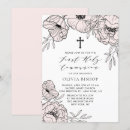 Search for modern first communion invitations Botanical