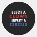 Search for election round stickers Circus