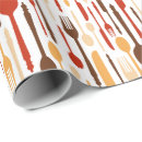 Search for fork and spoon wrapping paper Chef