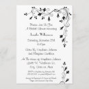 Search for swirl bridal shower invitations Black and white