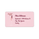 Search for cocktail return address labels Pink