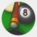 Search for billiard balls stickers Cue