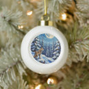Search for winter scene christmas tree decorations Wolf