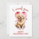 Search for i woof you cards Golden retriever