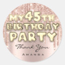 Search for 45th birthday gear stickers For her