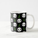Search for black bamboo mugs Cute panda