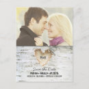 Search for birch tree save the dates Rustic