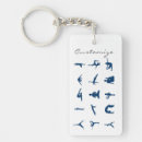 Search for yoga pose key rings Silhouette