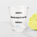 Search for empty barware Half full