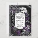 Search for black and white halloween invitations Full moon