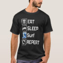 Search for eat sleep surf tshirts Surfer