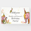 Search for safari birthday banners Elephant