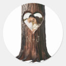 Search for heart tree wedding stickers Country