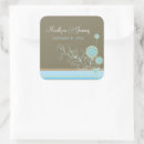 Search for winter square wedding stickers Chic