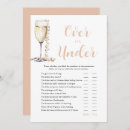 Search for over under bridal shower games Elegant