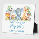 Search for tropical baby shower welcome signs Jungle animals