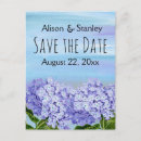 Search for purple hydrangea save the dates Lavender
