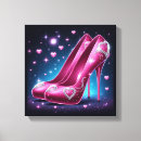Search for pink heart canvas prints Hearts