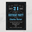 Search for black blue man birthday invitations Elegant
