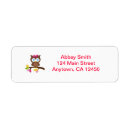 Search for owl return address labels Modern