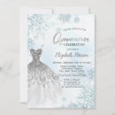 Search for winter wonderland quinceanera invitations Modern