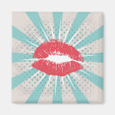 Search for red lips magnets Valentine