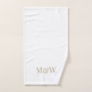 Search for newlywed towels Typography