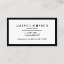 Search for black white business cards Elegant
