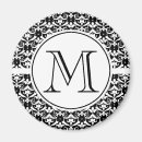 Search for damask monogram magnets Vintage