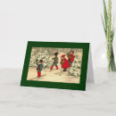 Search for skier christmas cards Vintage
