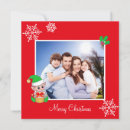 Search for elf photo christmas cards Red