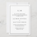 Search for wedding announcement cards Black and white