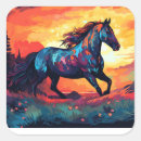 Search for running horses stickers Sunset