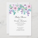 Search for pink and teal baby shower invitations Floral