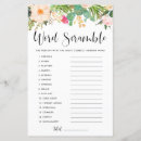 Search for baby shower word scramble Boho