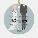 Search for bride christmas tree decorations Bride and groom