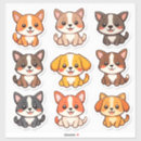 Search for adorable cartoon puppy stickers Animal