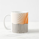Search for abstract sunset mugs Boho