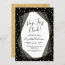 Search for pop fizz clink invitations Gold glitter
