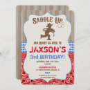 Search for cowboy for boy birthday invitations Western