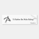 Search for mule bumper stickers Equine