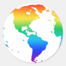 Search for rainbow earth stickers Globe