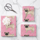 Search for fawn wrapping paper Pug