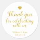 Search for thanks for celebrating with us stickers Typography