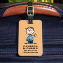 Search for charlie brown luggage tags Linus