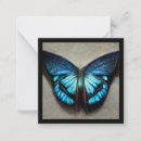 Search for blue butterfly note cards Illustration
