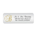 Search for initial b return address labels Letter