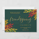 Search for green thanksgiving invitations Modern