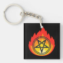 Search for pentagram key rings Witch