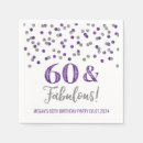 Search for silver and purple napkins Party